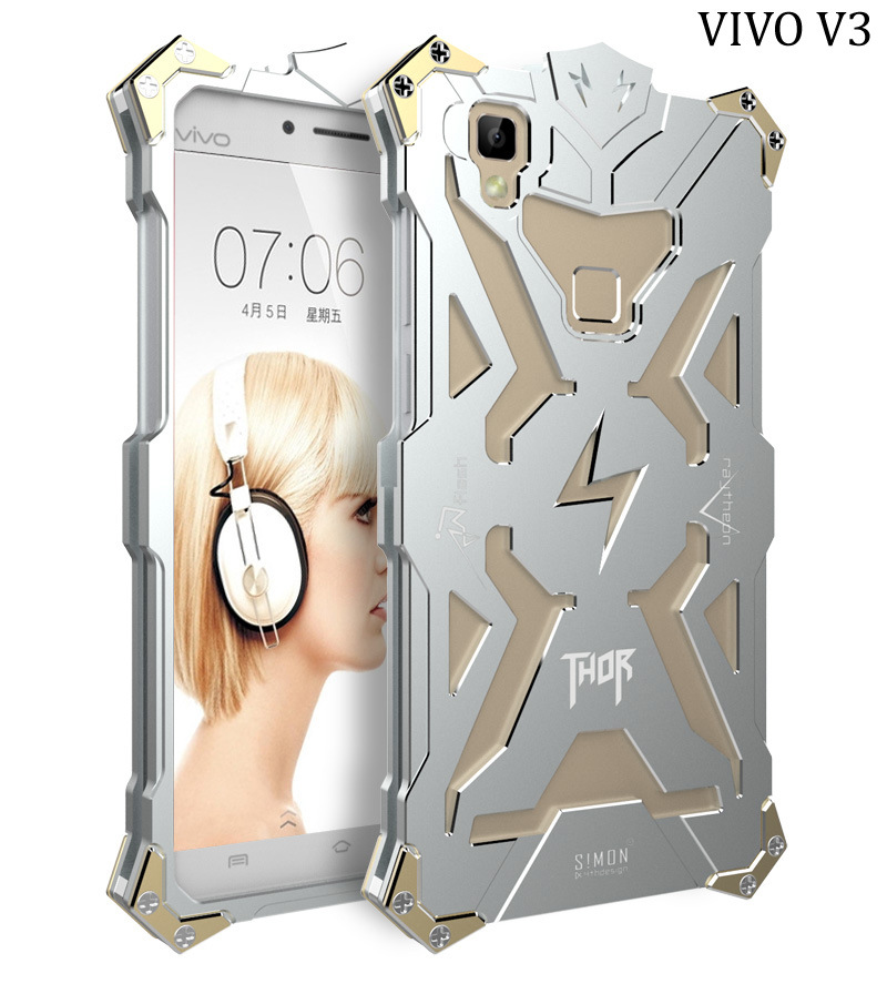 SIMON THOR Aviation Aluminum Alloy Shockproof Armor Metal Case Cover for vivo V3Max & vivo V3