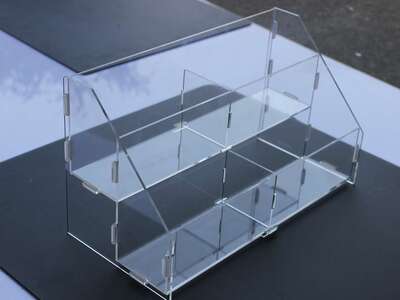 化妆品店书店展架亚克力展架面膜架化妆品资料展架货架收纳展示盒|ru