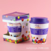 Plastic coffee cup Mark cup coffee with anti -sliding sliding advertisement cup mouth gifts can be printed on logo