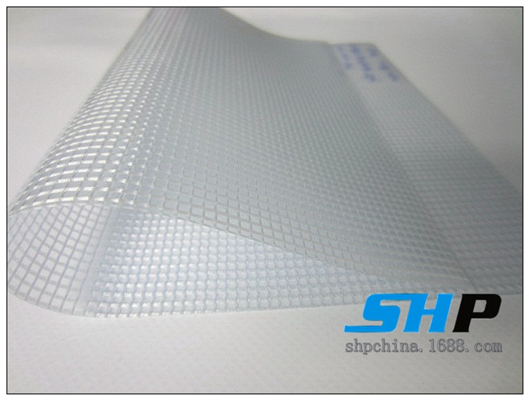 透明夹网布 750g 1000*1000 9*9  6p环保标准  三防布 防霉抗菌