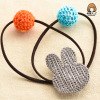 Woven children's pony handmade, hair accessory, Korean style, South Korea, new collection