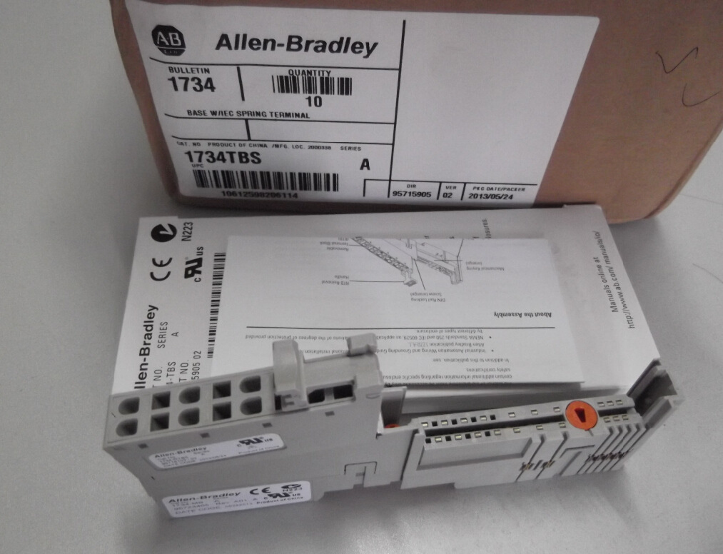 广州晟迈现货全新原装美国AB罗克韦尔弹簧端子1734-MB+1734-RTBS