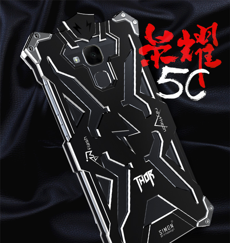 SIMON THOR Aviation Aluminum Alloy Shockproof Armor Metal Case Cover for Huawei Honor 5C