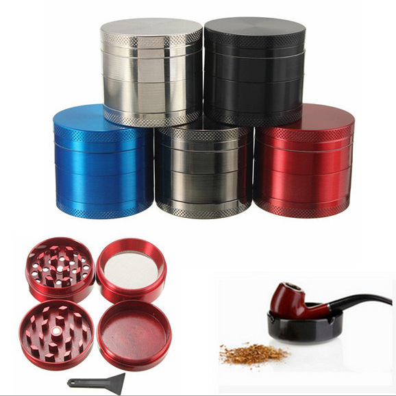 4 Layer Broken Smoke Grinder Metal Tobac...