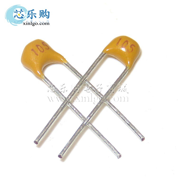 独石电容105M 1UF 50V 间距2.54MM 独石电容