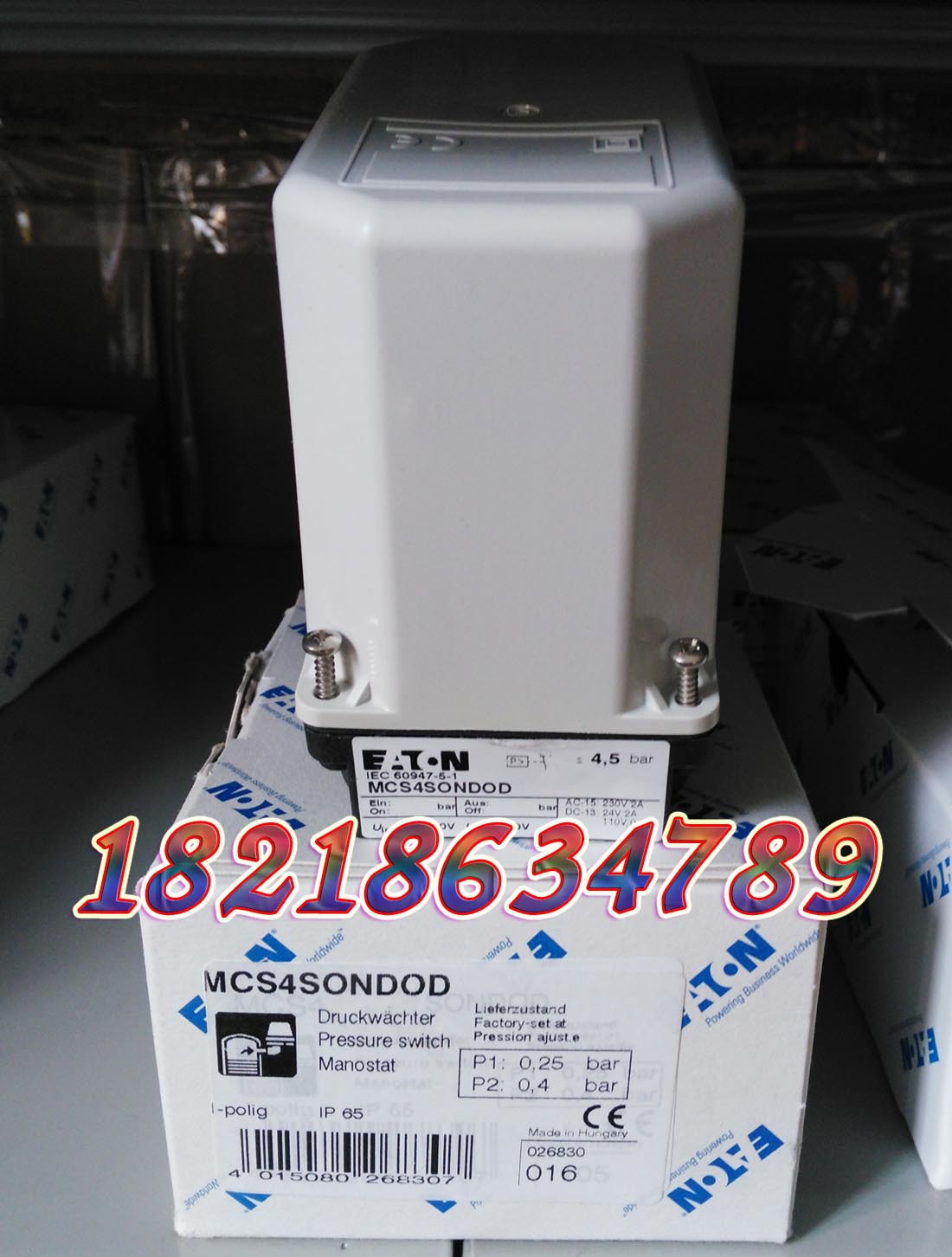EATON MOELLER伊顿穆勒压力开关MCS4SONDOD原装正品
