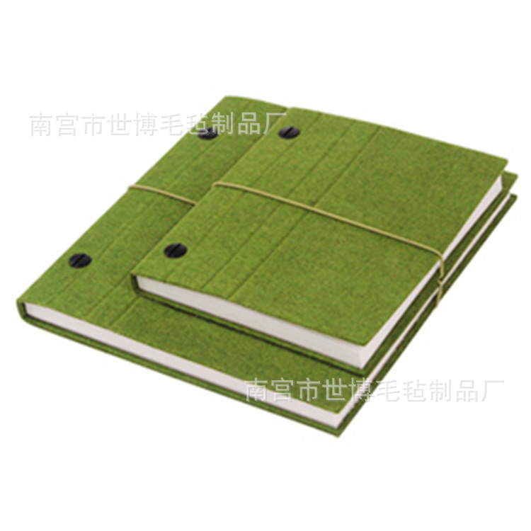 厂家直销定制 毛毡记事本 办公本子 创意毛毡本子 可加工定制