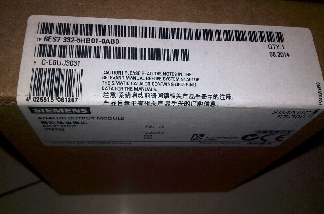 ������ԭװ��ƷS7-300ģ����ģ�� 6ES7 332-5HB01-0AB0 ��һ��ʮ