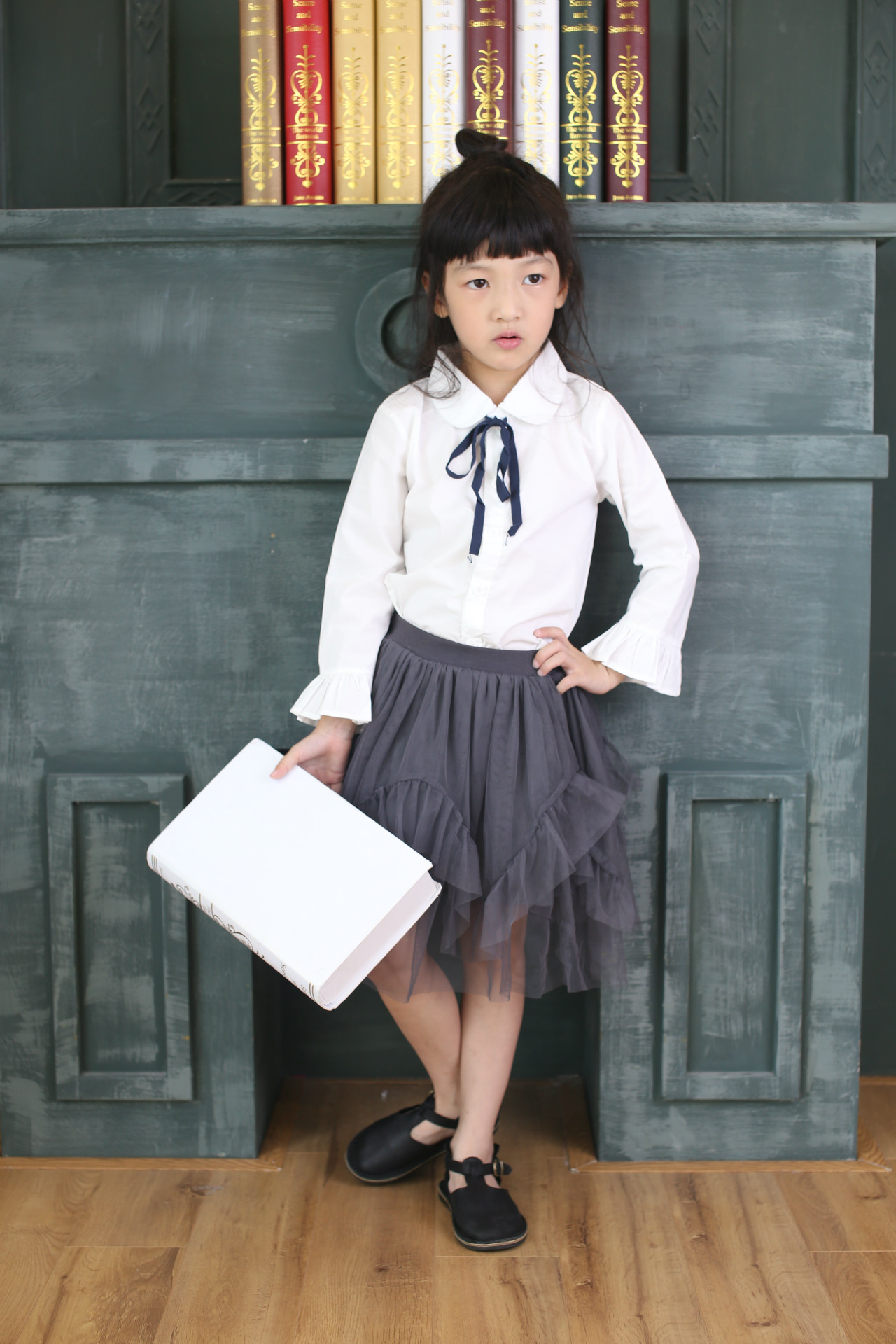 Chemise fille à manche longue - Ref 2084887 Image 10