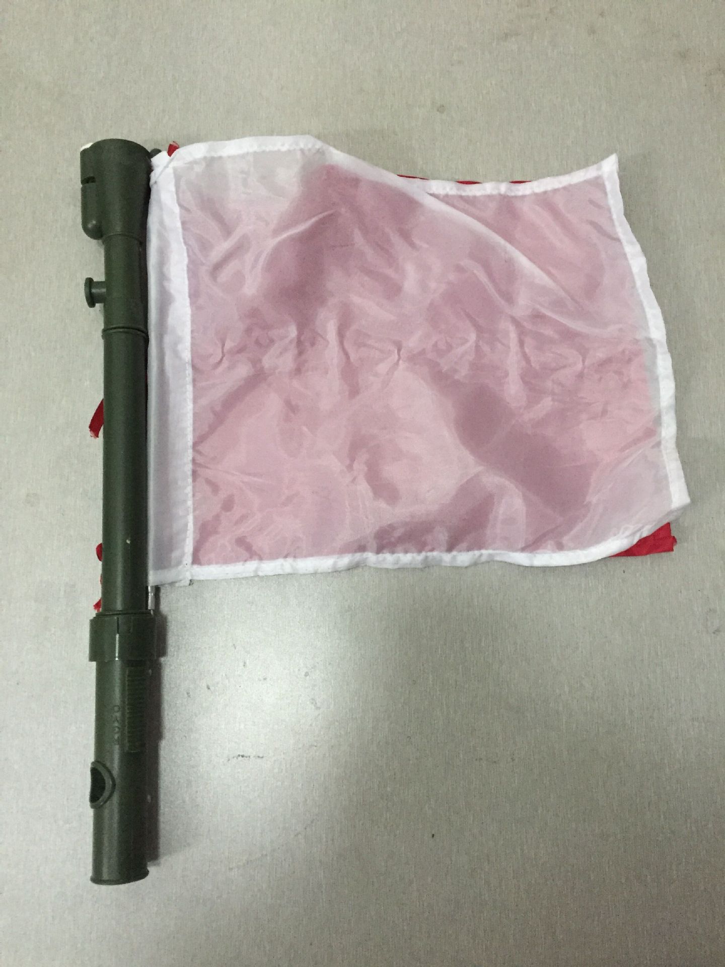 功能丰富红白双色指挥旗，附带喇叭三色闪光灯野战指挥旗