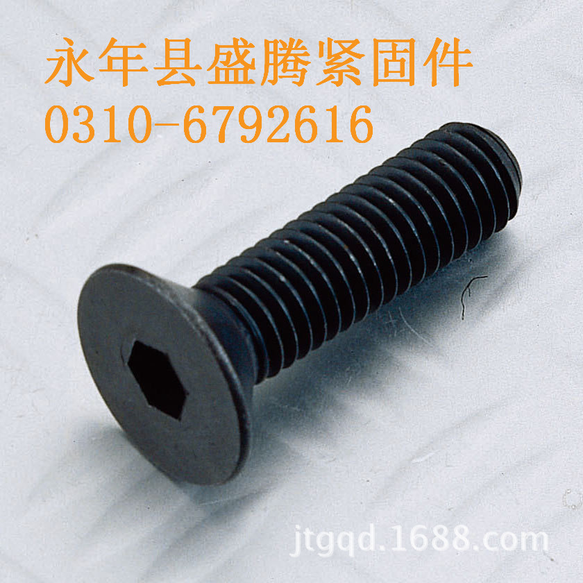 河北紧固件厂家现货供应m16x60沉头螺栓 高强度沉头内六角