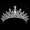 Tiara for bride, crystal, hair accessory, Korean style