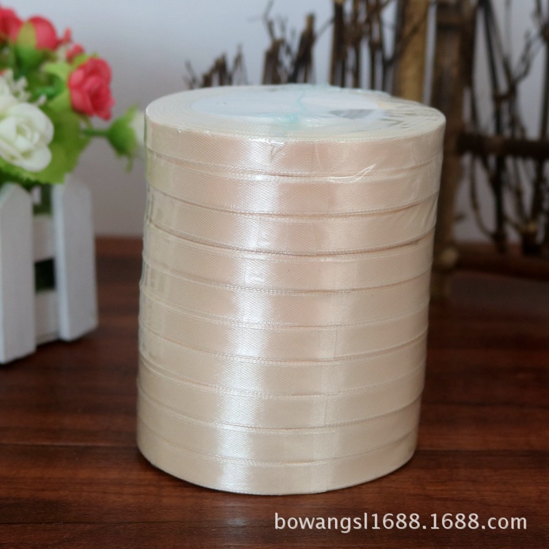 Yiwu venta al por mayor 1cm cinta regalo flor embalaje pastel hornear decoración cinta DIY casual multicolor