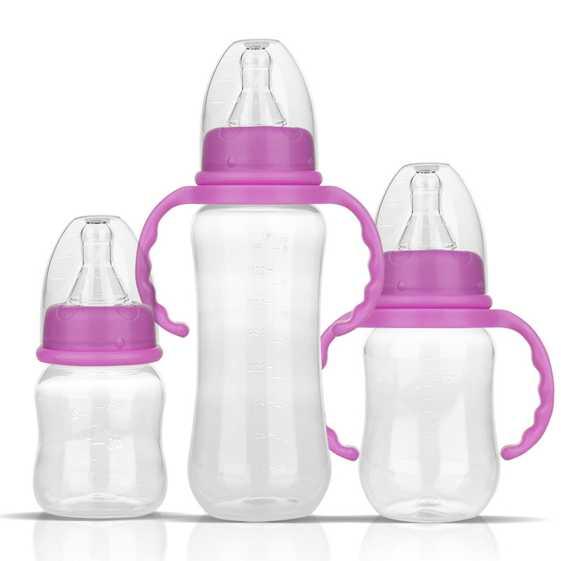 厂家订做标准口径PP塑胶60ML/150ML/240ml婴儿奶瓶OEM/ODM贴牌