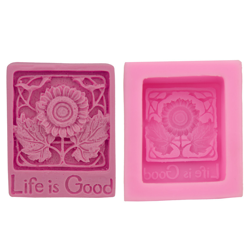 Life is good Подсолнух Торт Форма DIY Силиконовая подслащенная выпечка инструмент для мороженого Мыльная форма H2878