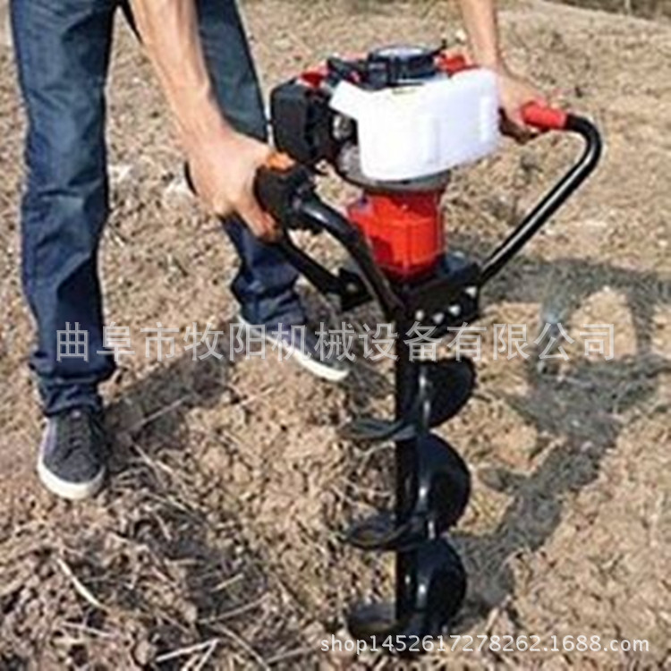 手持式汽油挖坑机