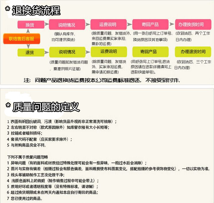质量退换货