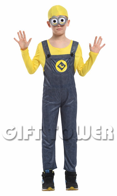 Hwan-woo Carnival Costume, masquerade ball hero performance costume,B-0149 Yellow-clothed little male soldier detail image 1