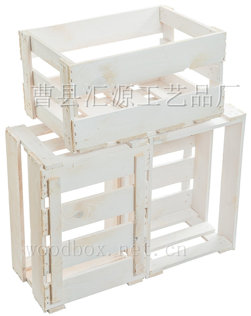 7   厂家供应复古做旧白色水性漆环保木条板条多功能水果酒水