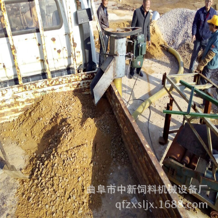 机动三轮车挂式软管式吸料机远距离自吸式沙子装车上料机02