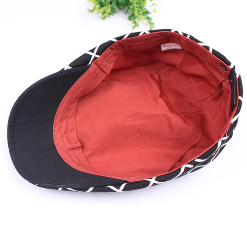 Plaid beret men and women forward hat wholesale spring and summer simple duck cap AliExpress Taobao hat