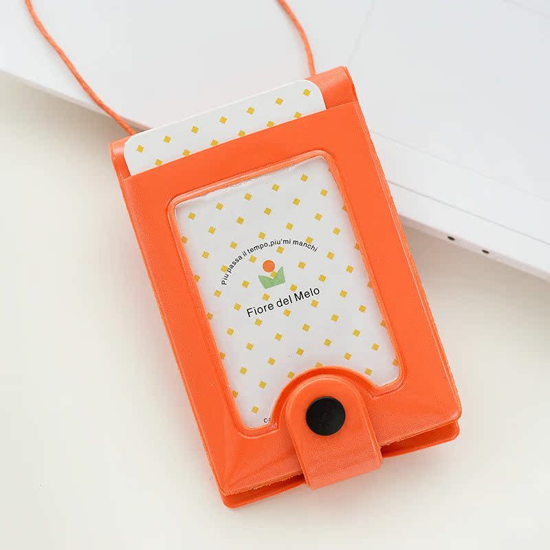 可掛卡夾 亮麵橙色