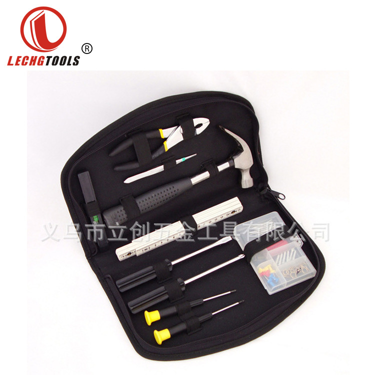 外贸礼品赠送套装碳钢11件套家用车载五金套装可定LOGO 义乌