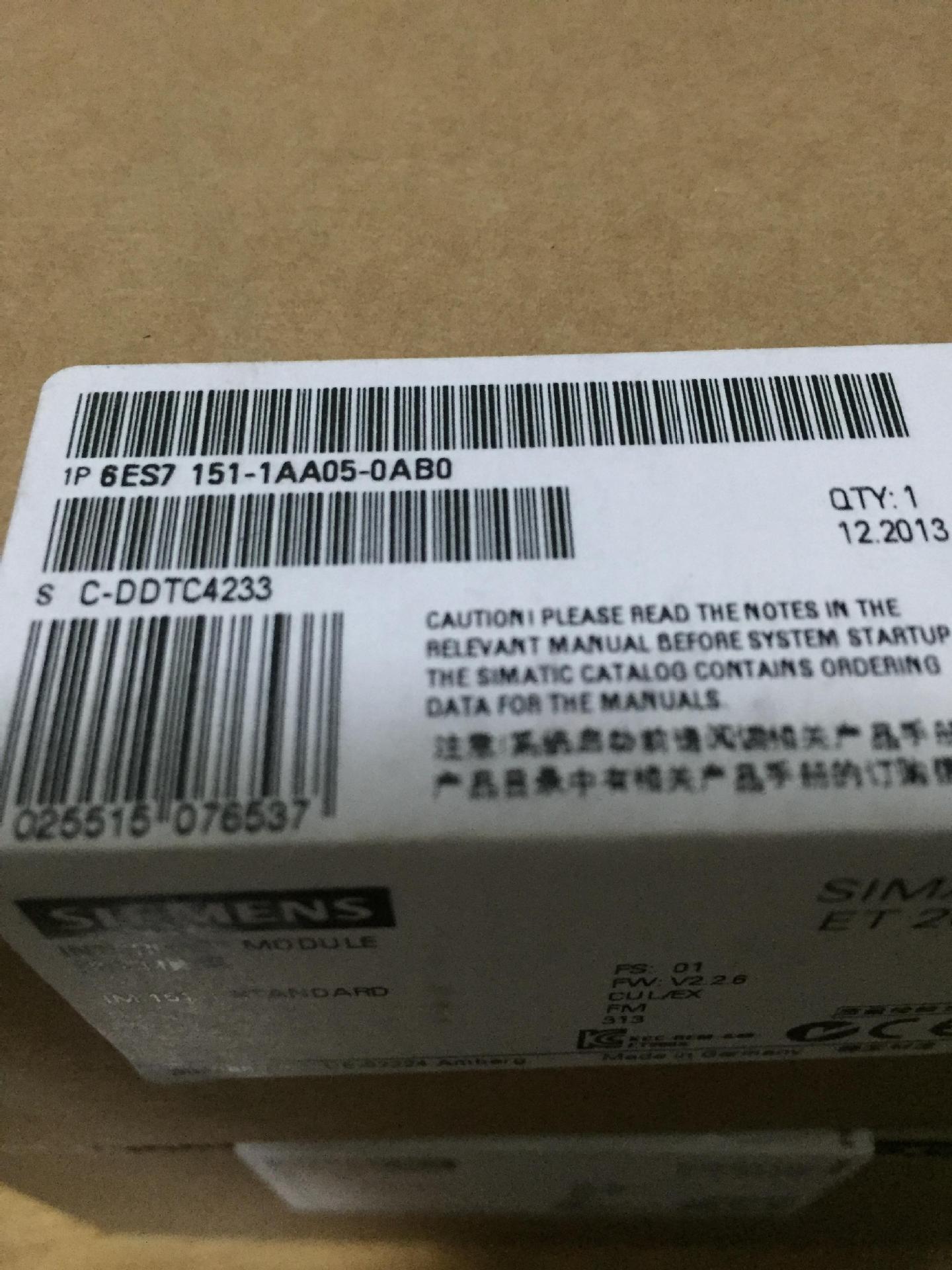 �¹�ԭװ6ES7 151-1AA05-0AB0 SIEMENS������6ES7151-1AAO5-OABO