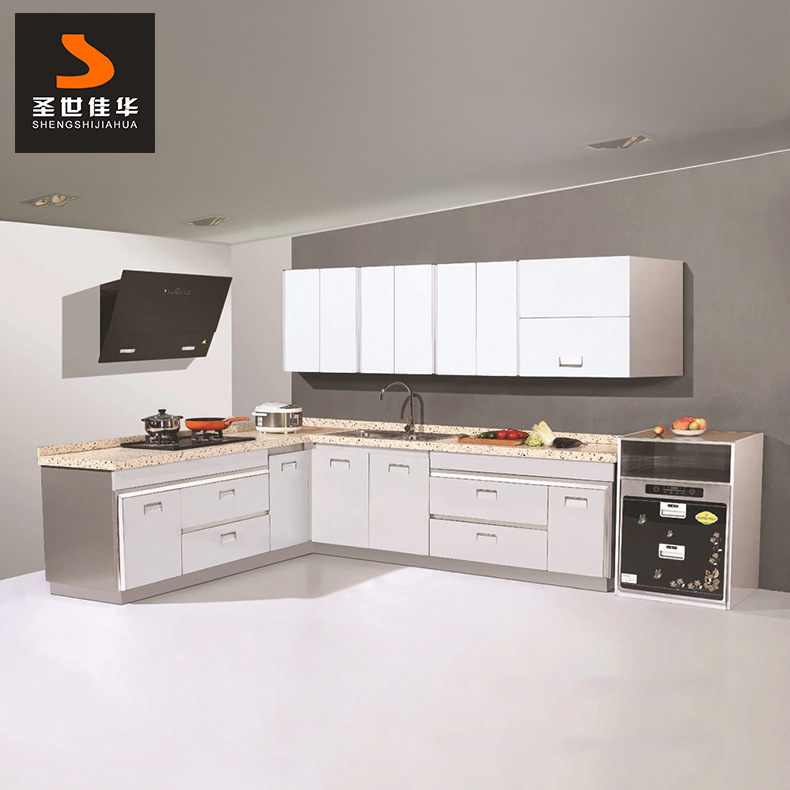 银色绅士现代简约橱柜 整体厨房橱柜  高端橱柜定制欢迎订购