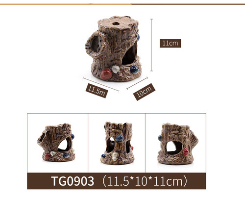 Aquarium clay pot ornaments, special-shaped landscaping decorations, fish tank ornamental shrimp cichlid shelter house, breeding fish nest