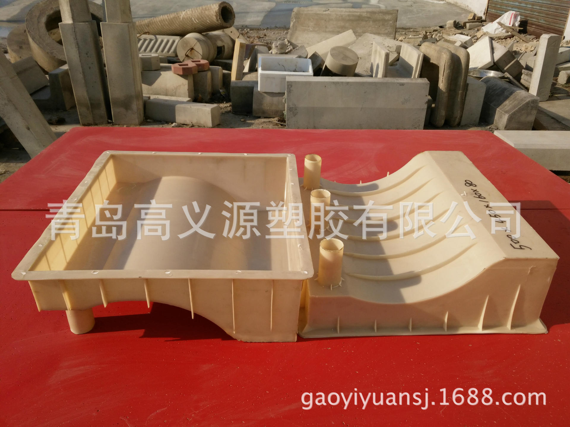 厂家制作异型及弯道路缘石塑料模具