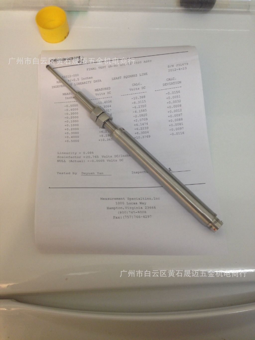 全新原装美国MEAS精量位置传感器GCD-121-1000