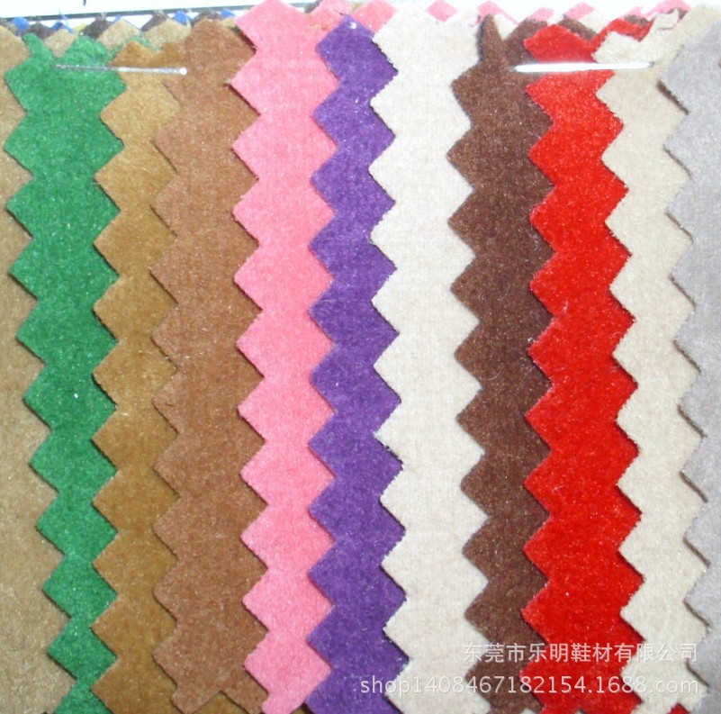 MB6321现货供应单面植绒布 文具饰品盒家具汽车革套鞋材用布