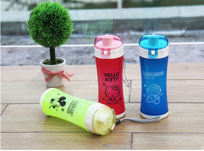 320ml 新款PP水杯 塑料太空杯 卡通学生杯 运动水杯|ms