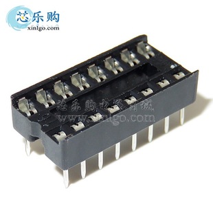 IC插座 16PIN DIP-16 2.54MM IC座 芯片底座 1管30只 全新正品-阿里巴巴