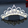 Hair accessory for bride for princess, crown heart shaped
