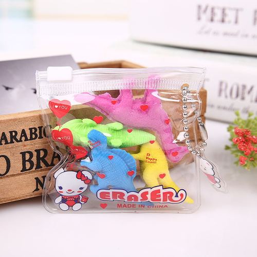 Zipper bag creative eraser fruit vegetable cake Ultraman eraser Christmas eraser stationery wholesale