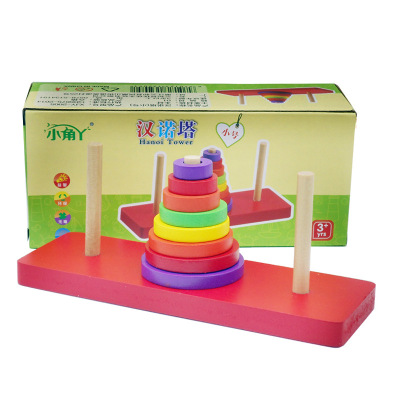 Tower of Hanoi Adult Toys Souptoys Wooden toys classical Intelligence toys Wooden toy