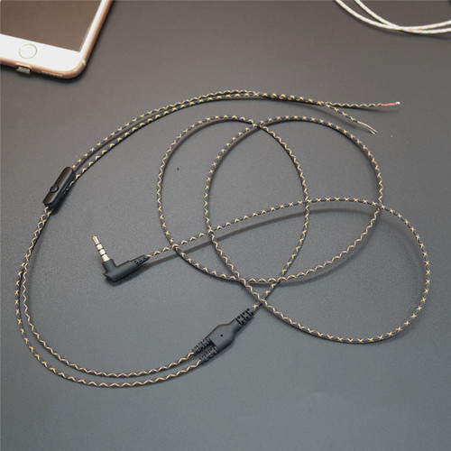 工厂批发带麦耳机线材半成品蛇纹线半成品耳机线材手感柔顺质量好