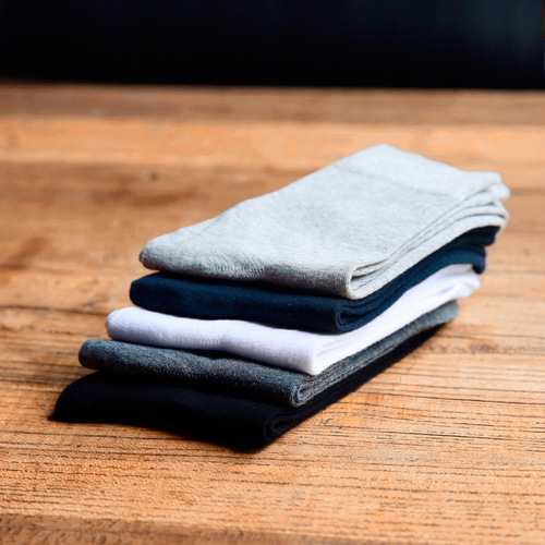 New Autumn Men's Crew Socks Pure Color Cotton Classic Business Men's Crew Sweat Absorbent Socks Wholesale 611