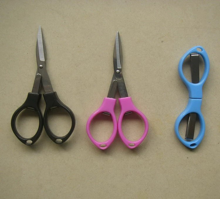 8 -character scissors. Glasses scissors, pulling, folding scissors, fishing scissors HD1016