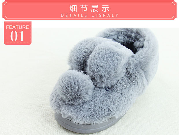 Pantoufles enfants en suède pour hiver - semelle caoutchouc - Ref 1014183 Image 21