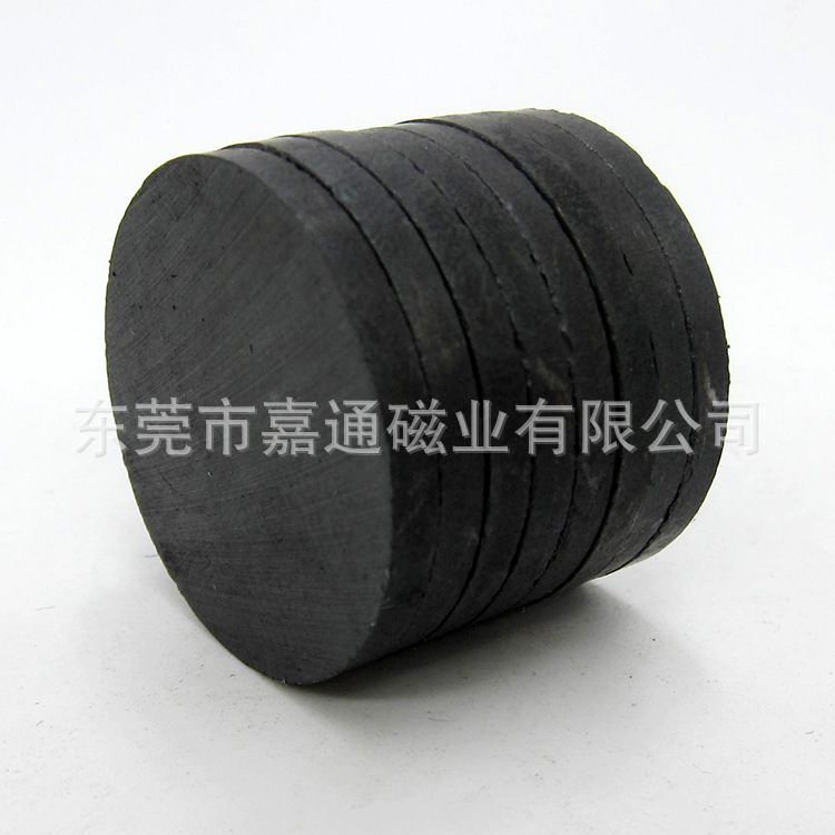 现货供应异性铁氧体圆片 黑色普磁铁 铁氧体方形磁铁订做30x5