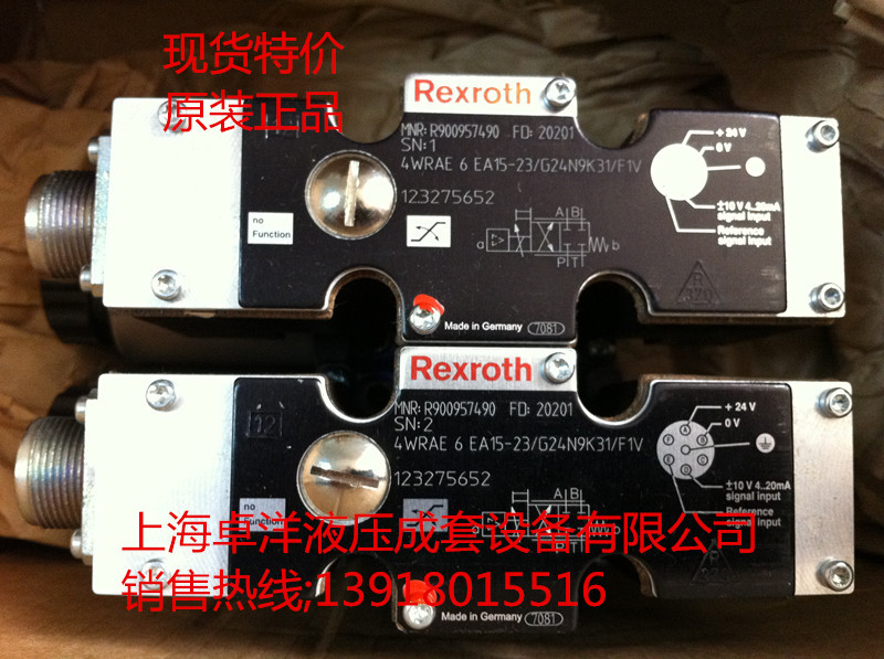 销售REXROTH产品 R901004297  4WRA6W15-2X/G24N9K4/V-674