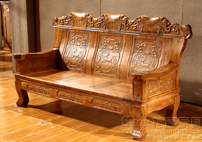 2016新款实木沙发 客厅实木组合沙发 古典实木沙发 苦楝木沙发331