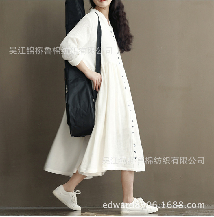 麻布绉布模特图