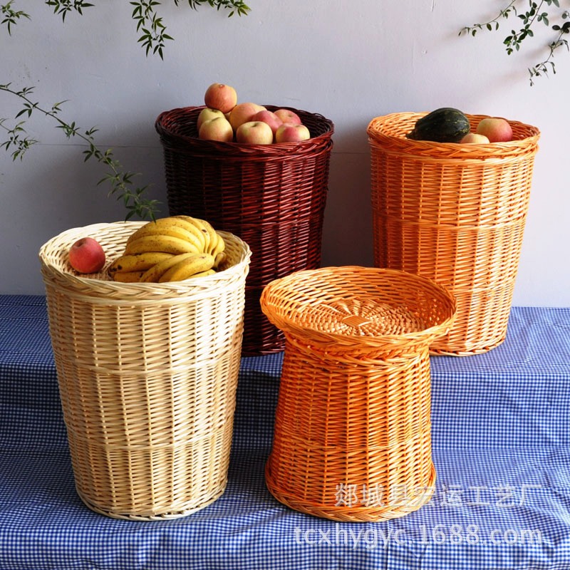 包邮 柳编水果超市陈列筐藤编柳编水果
