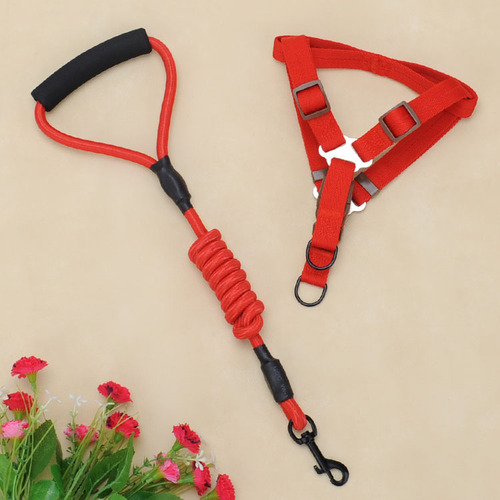 Dog leash pet harness solid color small dog leash dog rope cross-border dog vest style leash