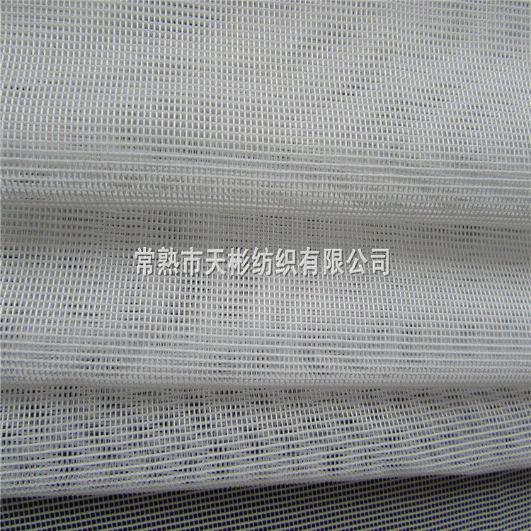 天彬出售厂家生产织造小格子网布 全涤产品 箱包服饰面料