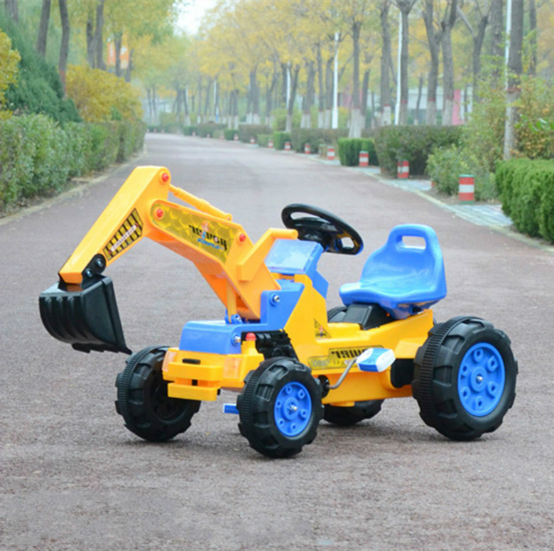 children Pedal excavator Keji Foreign trade The original single- Exit reinforce thickening Digging car Toy car